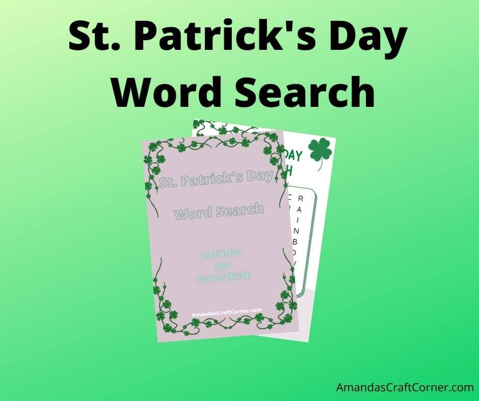 St. Patrick's Day Word Search Printable