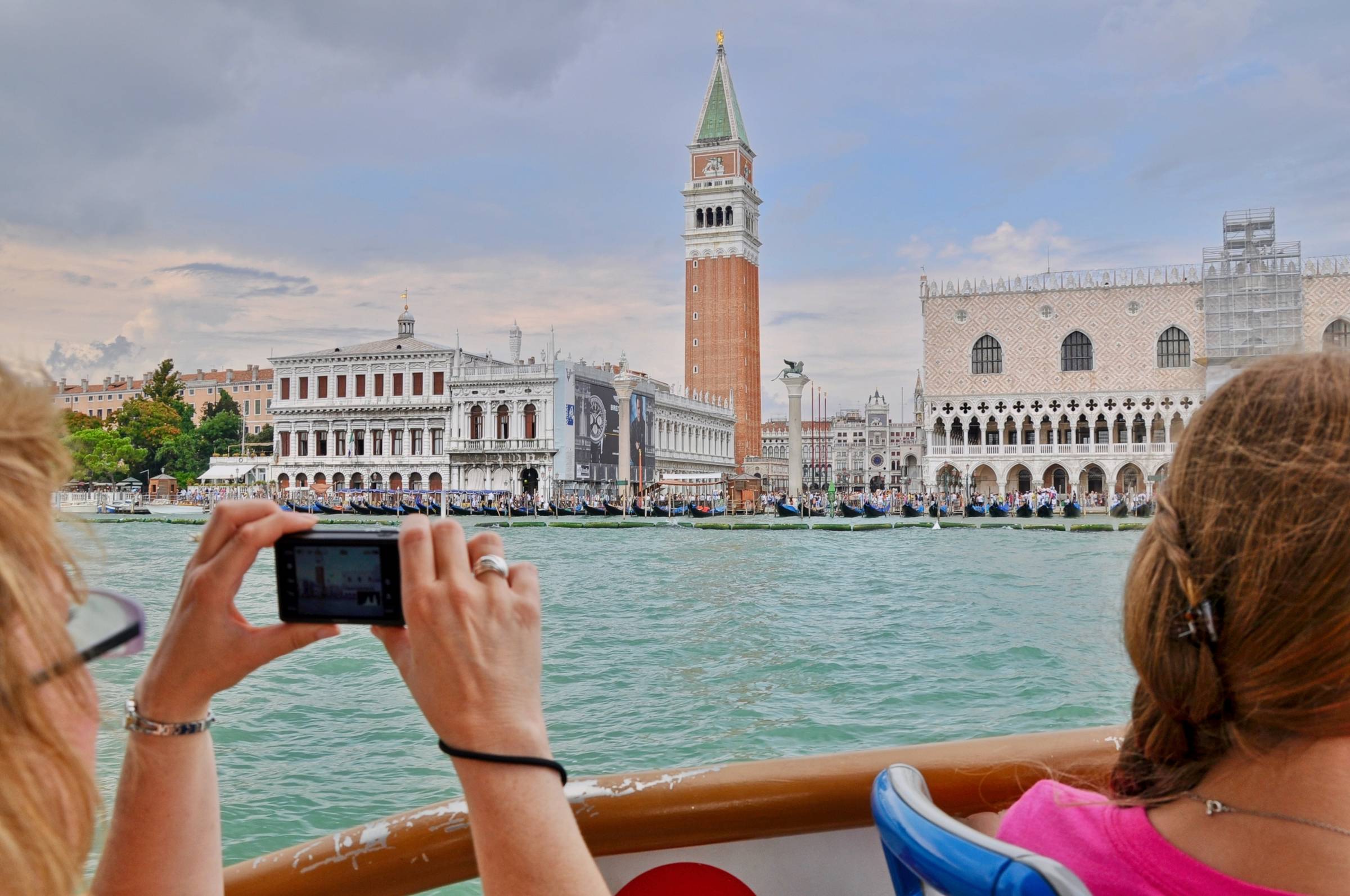 View of Venice's St. Mark's Square from the water