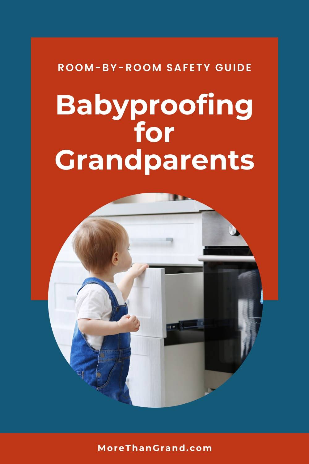 Grandparent homes need babyproofing too — and it's simpler than you think. This room-by-room guide covers the kitchen, bathroom, furniture anchoring, medications, water safety, and more, with a quick checklist to work through before your grandchild's next