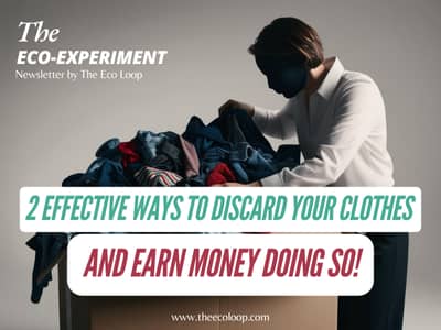 The Eco Experiment newsletter by The Eco loop - 2 effective ways to discard your clothes and earn money doing so.