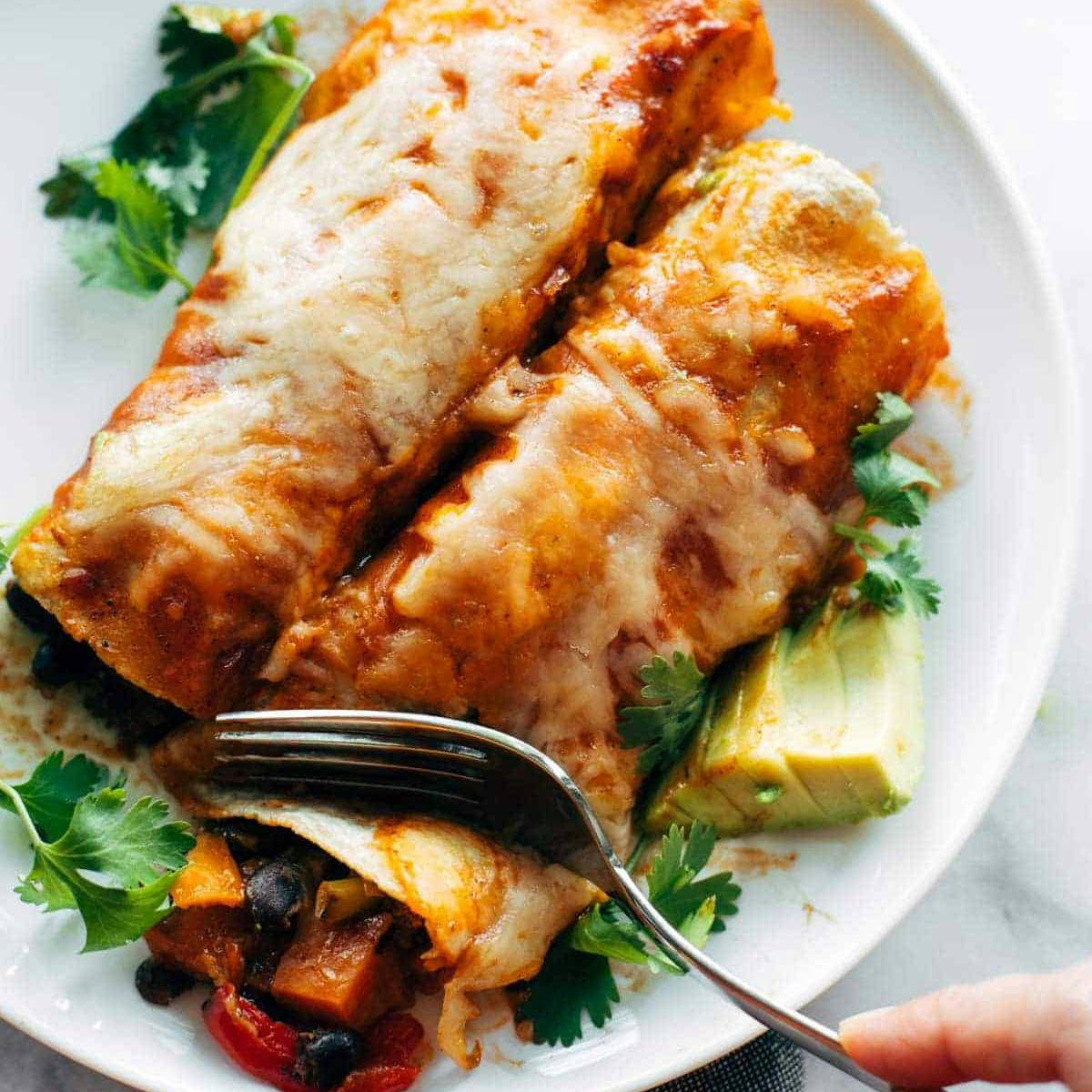 Easy Veggie Enchiladas