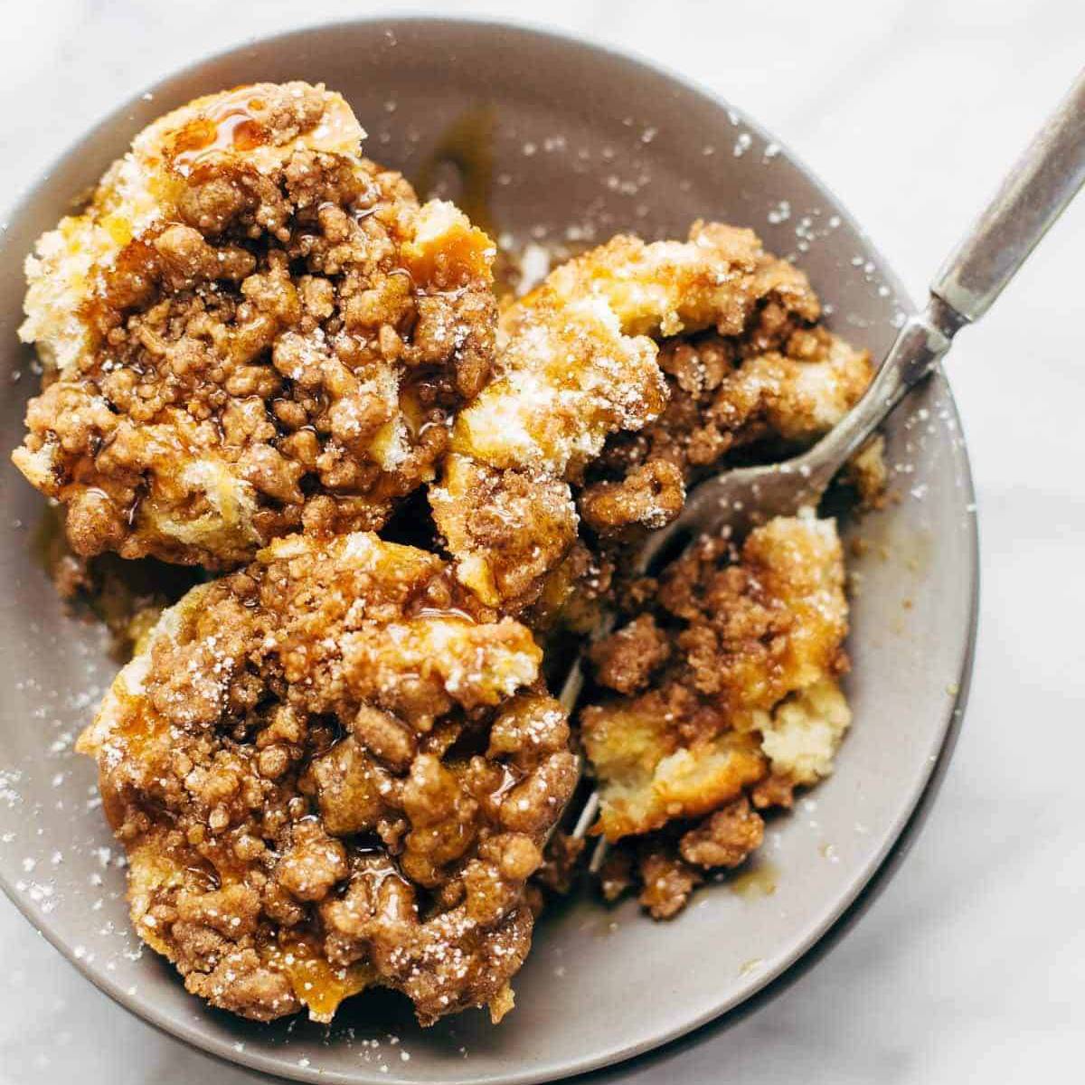 Cinnamon Streusel French Toast Cups