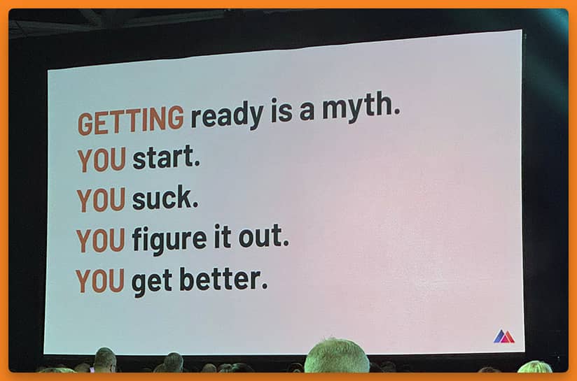 screenshot of a slide from Success Summit