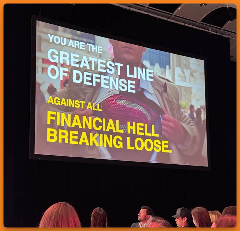 screenshot of a slide shown at Signal conference