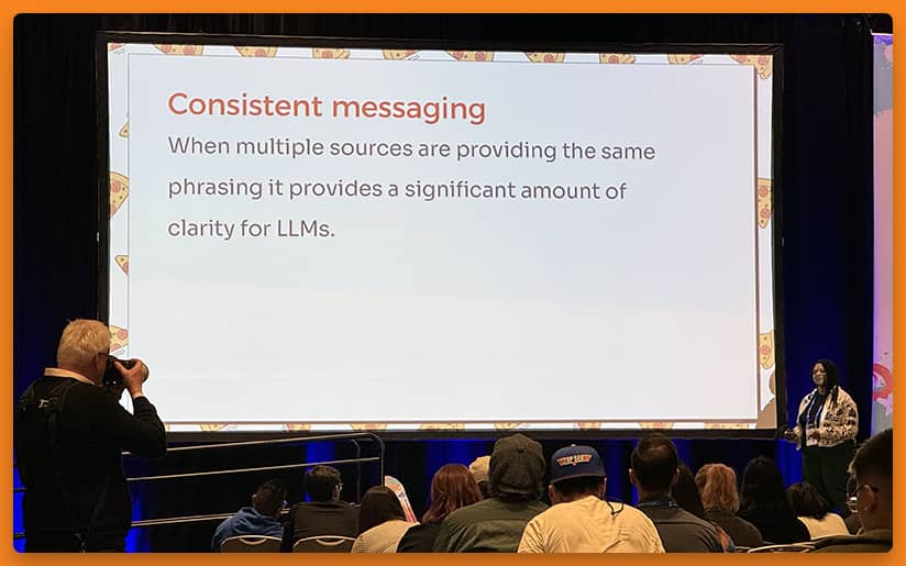 photo from BrightonSEO conference