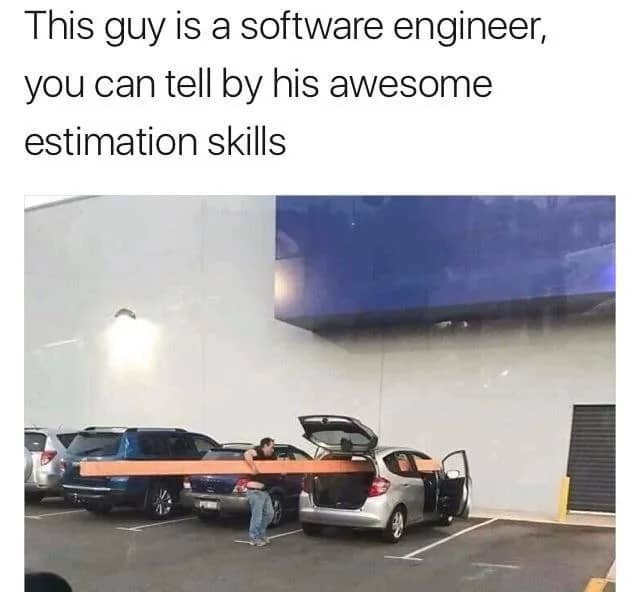 Meme de estimaciones en software