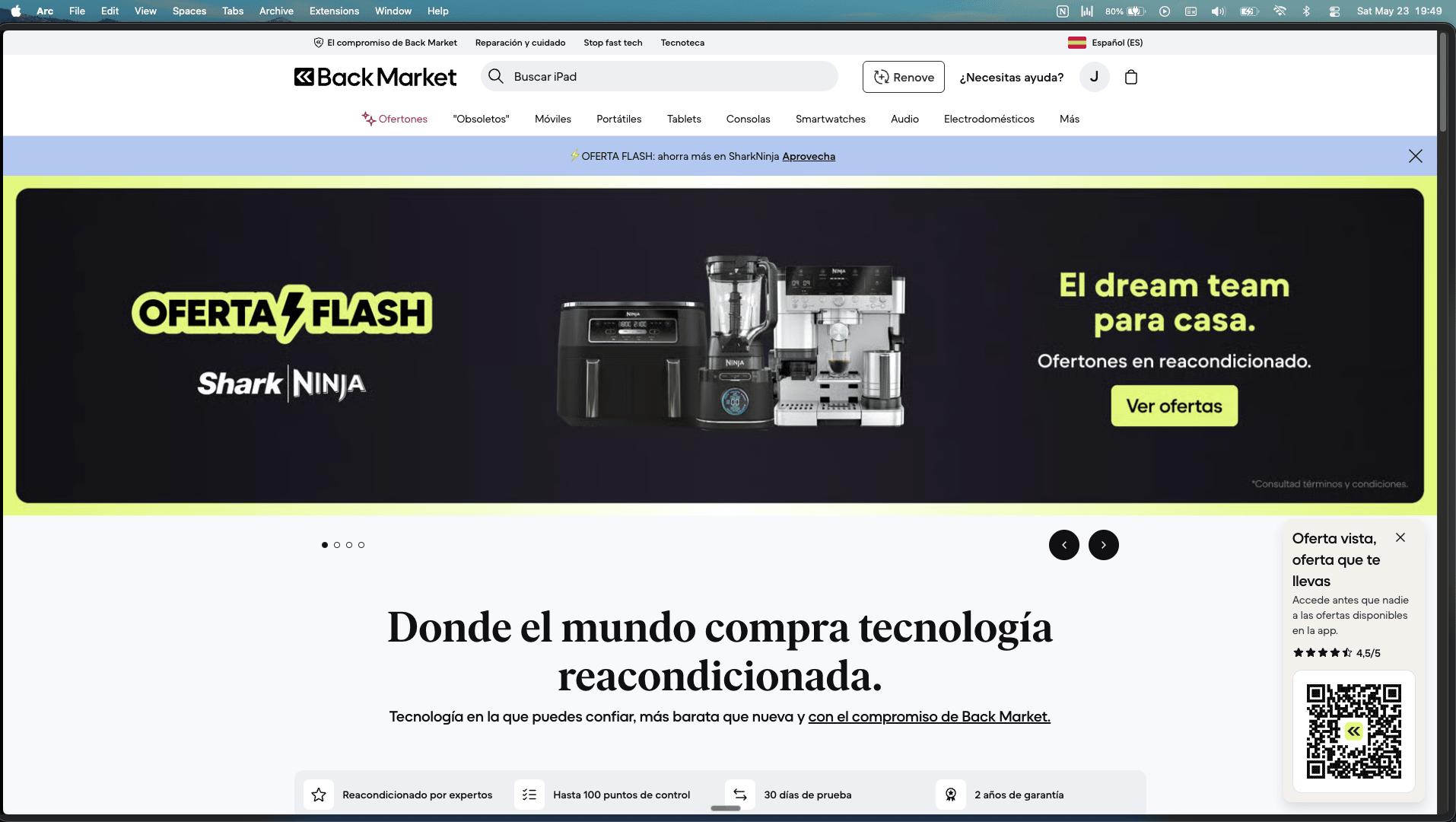Back Market — tecnología reacondicionada
