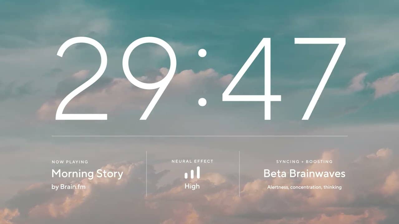 Música para concentrarse de Brain.fm