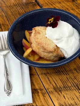 Peach-Ginger Shortcake from The Lost Kitchen in Freedom, Maine | Photo: P. Burke