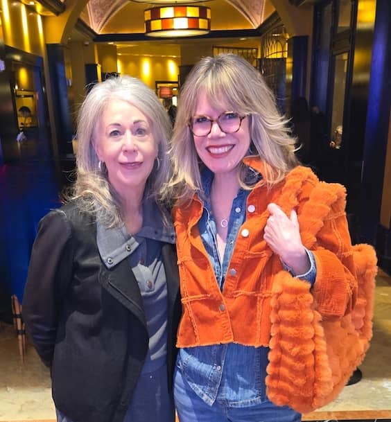 Photo of TWE’s Building Money Power expert, Catherine Scrivano (l), with TWE Host Stacey Gualandi | The Women’s Eye Podcast | thewomenseye.com