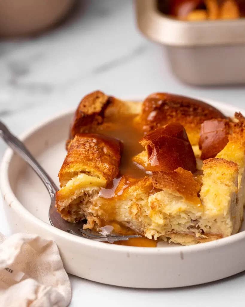 Best Damn Bread Pudding With Caramel Sauce