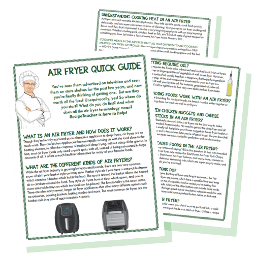 Air Fryer Quick Guide