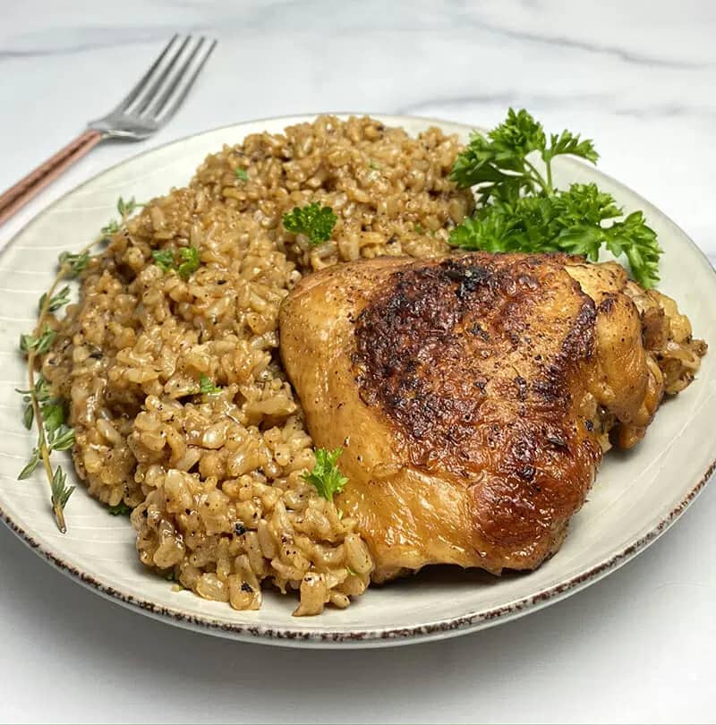 Instant Pot Chicken Thighs And Brown Rice