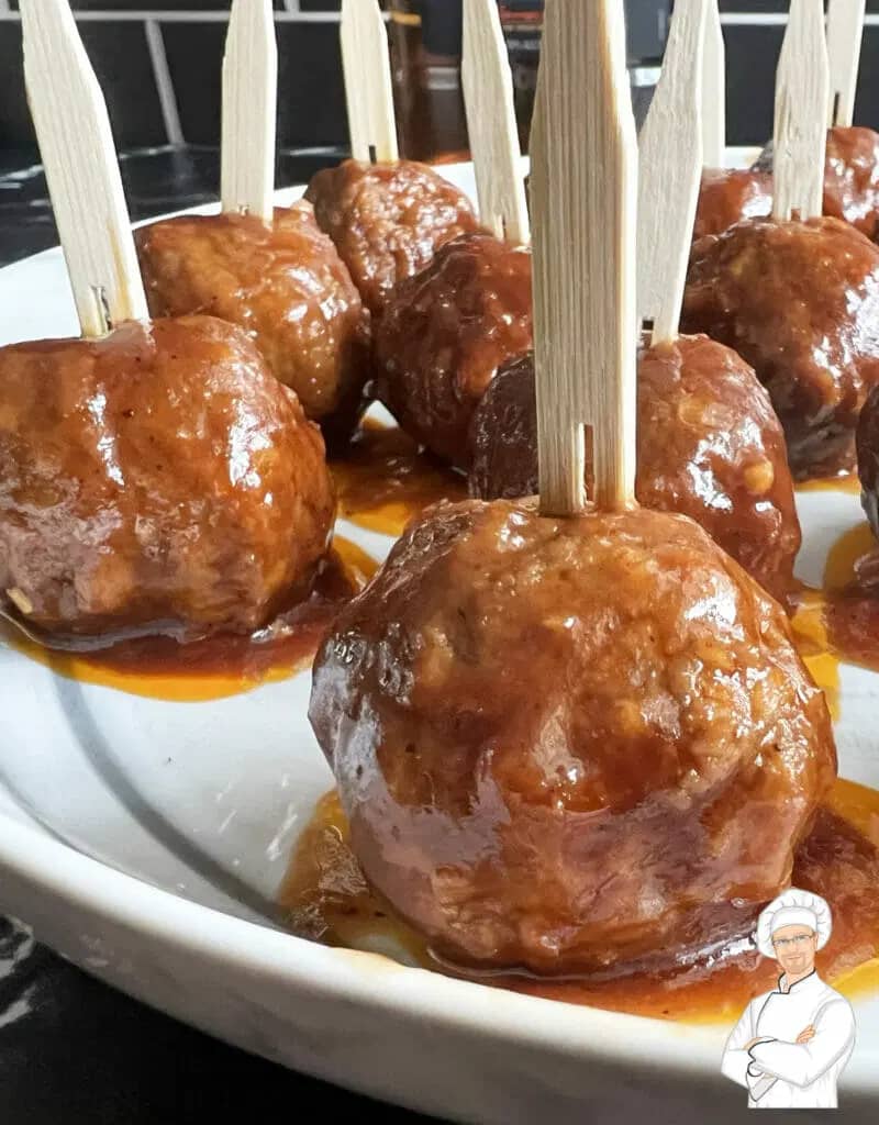 Slow Cooker Bourbon Meatballs