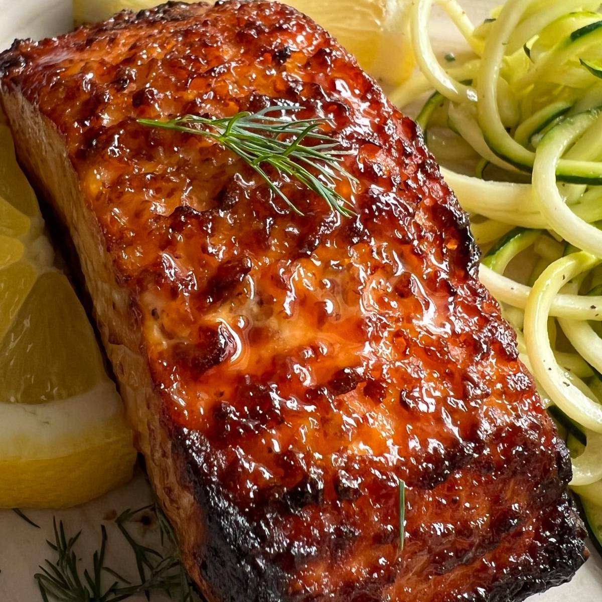 air fryer honey mustard salmon