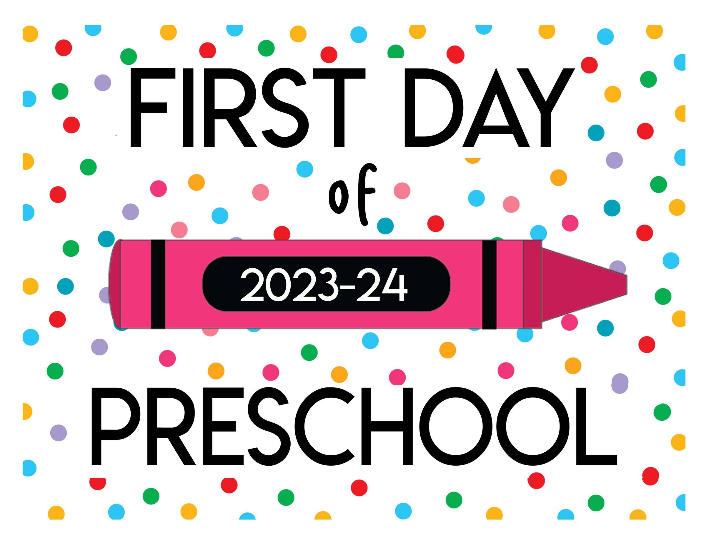 first day of preschool clip art