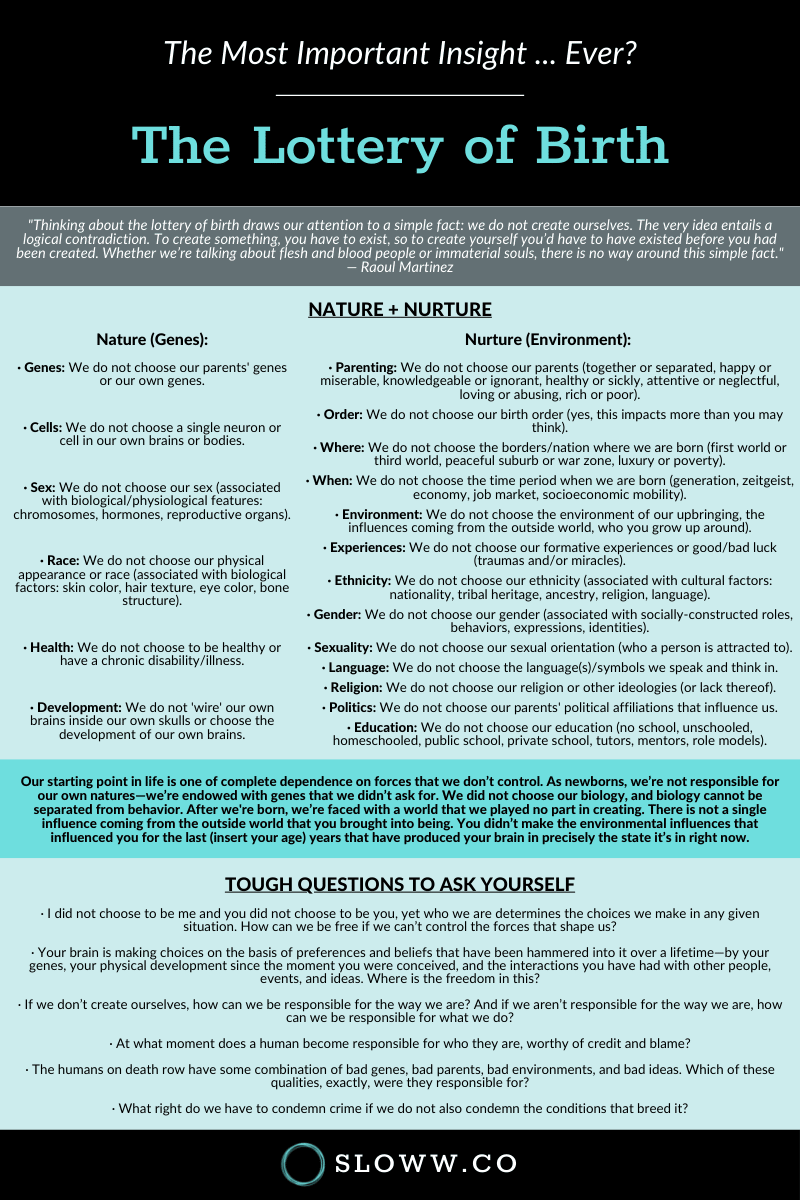 Lottery of Birth Infographic