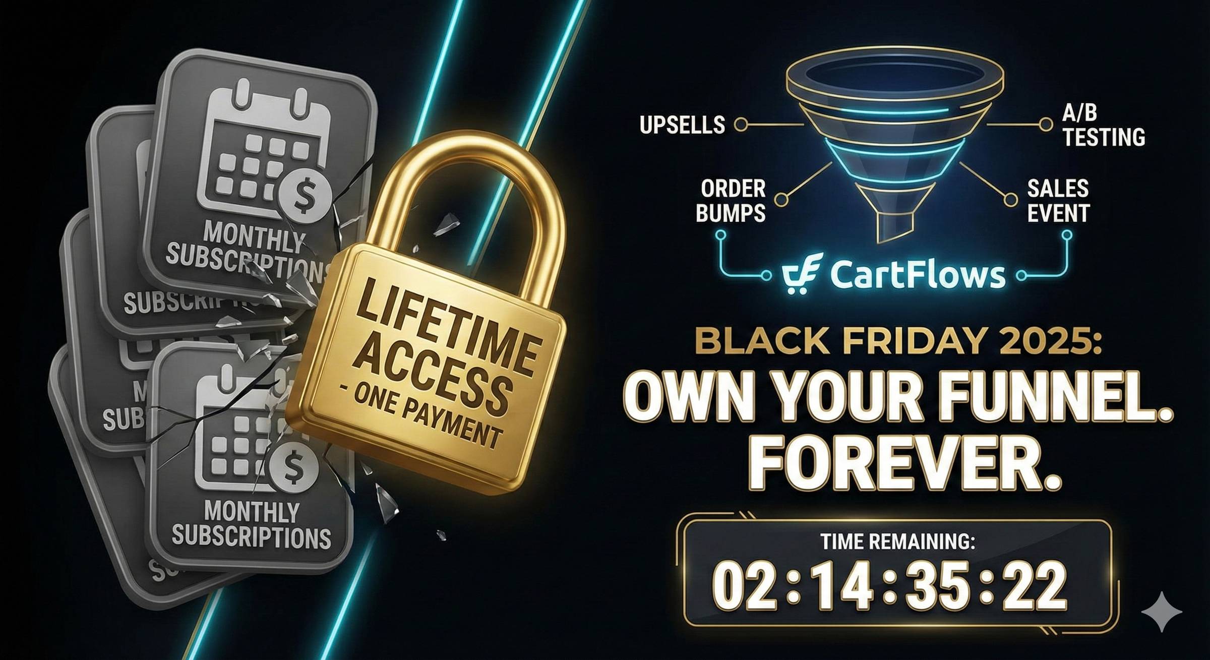 CartFlows Black Frida Lifetime Deal 2025