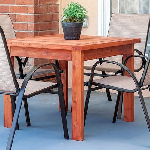 Simple Diy Outdoor Dining Table, Outdoor Wood Patio Furniture Plans