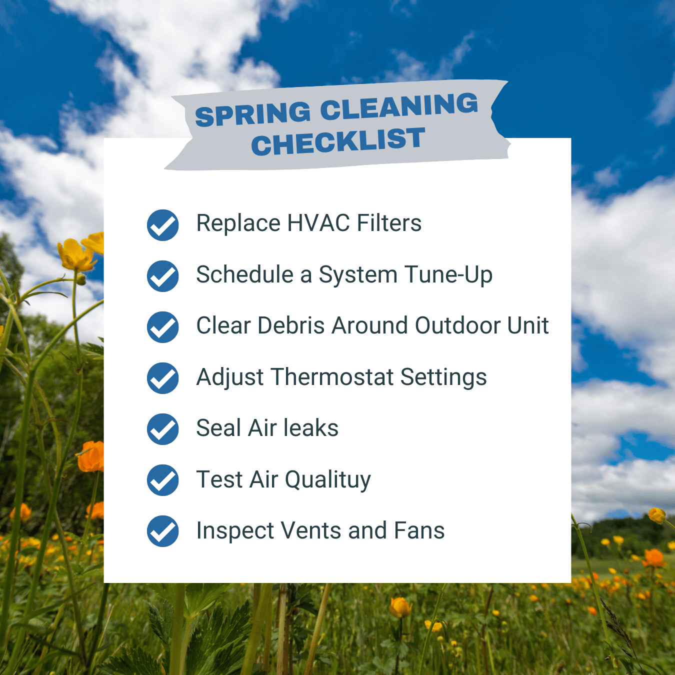 Spring Cleaning Checklist!