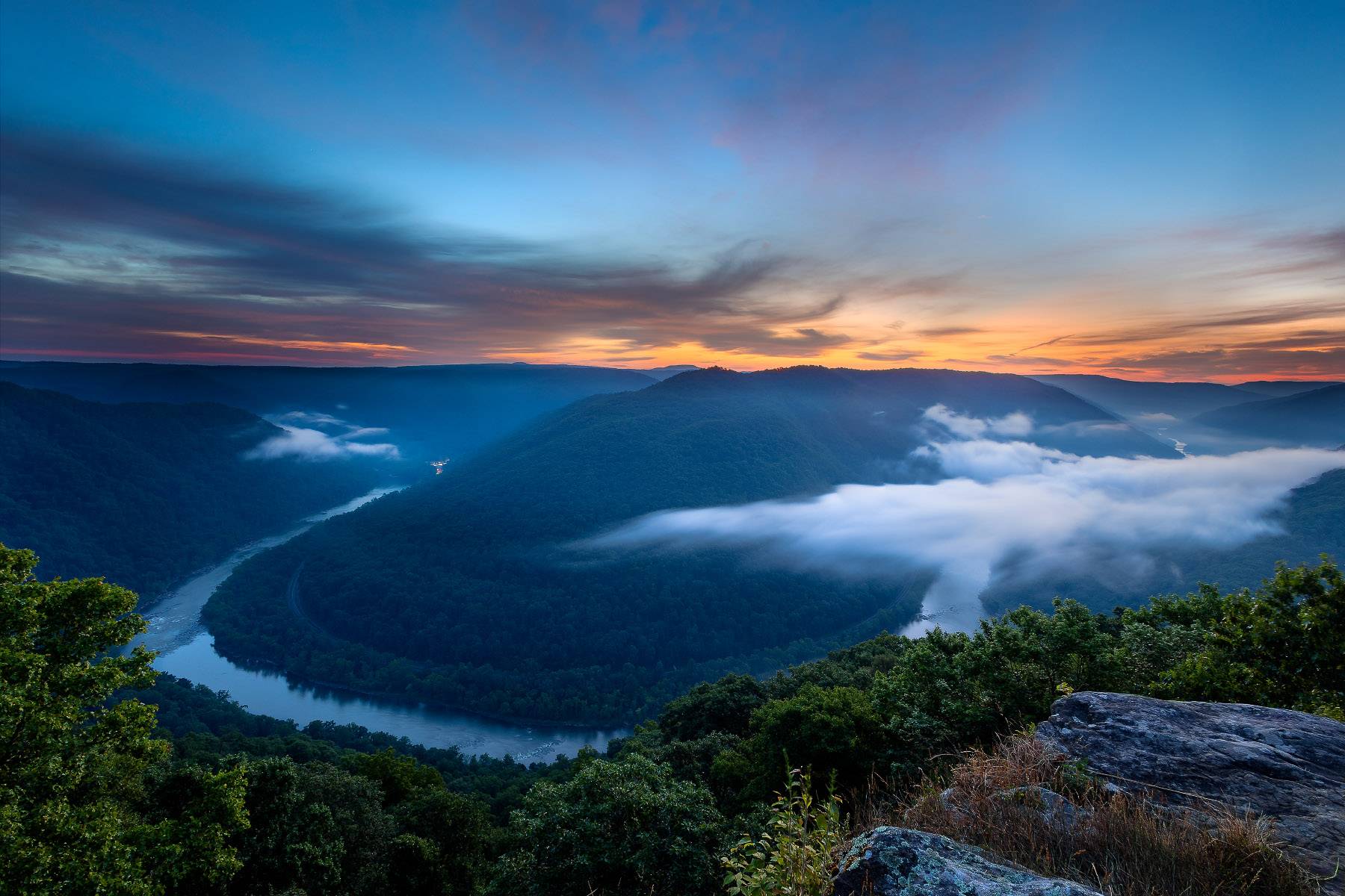 New River Gorge National Park Sunrise at Grandview