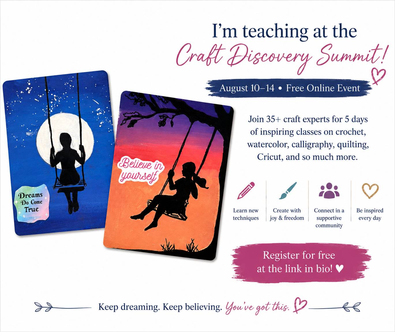 free workshop at the summit. Beginner friendly  art summit 