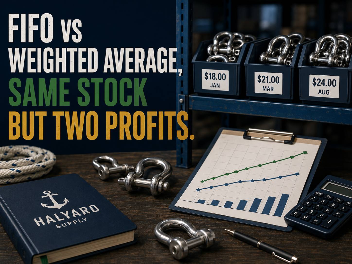 FIFO vs Weighted Average, Same Stock but Two profits