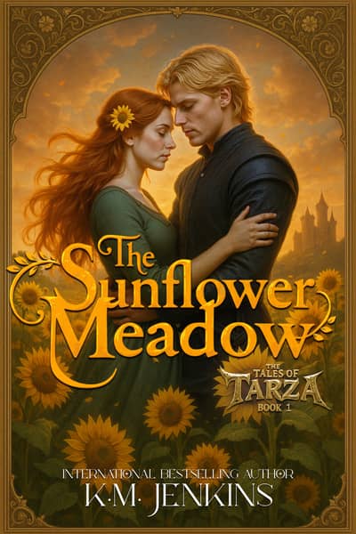 the sunflower meadow, girl and guy hugging in sunflower field