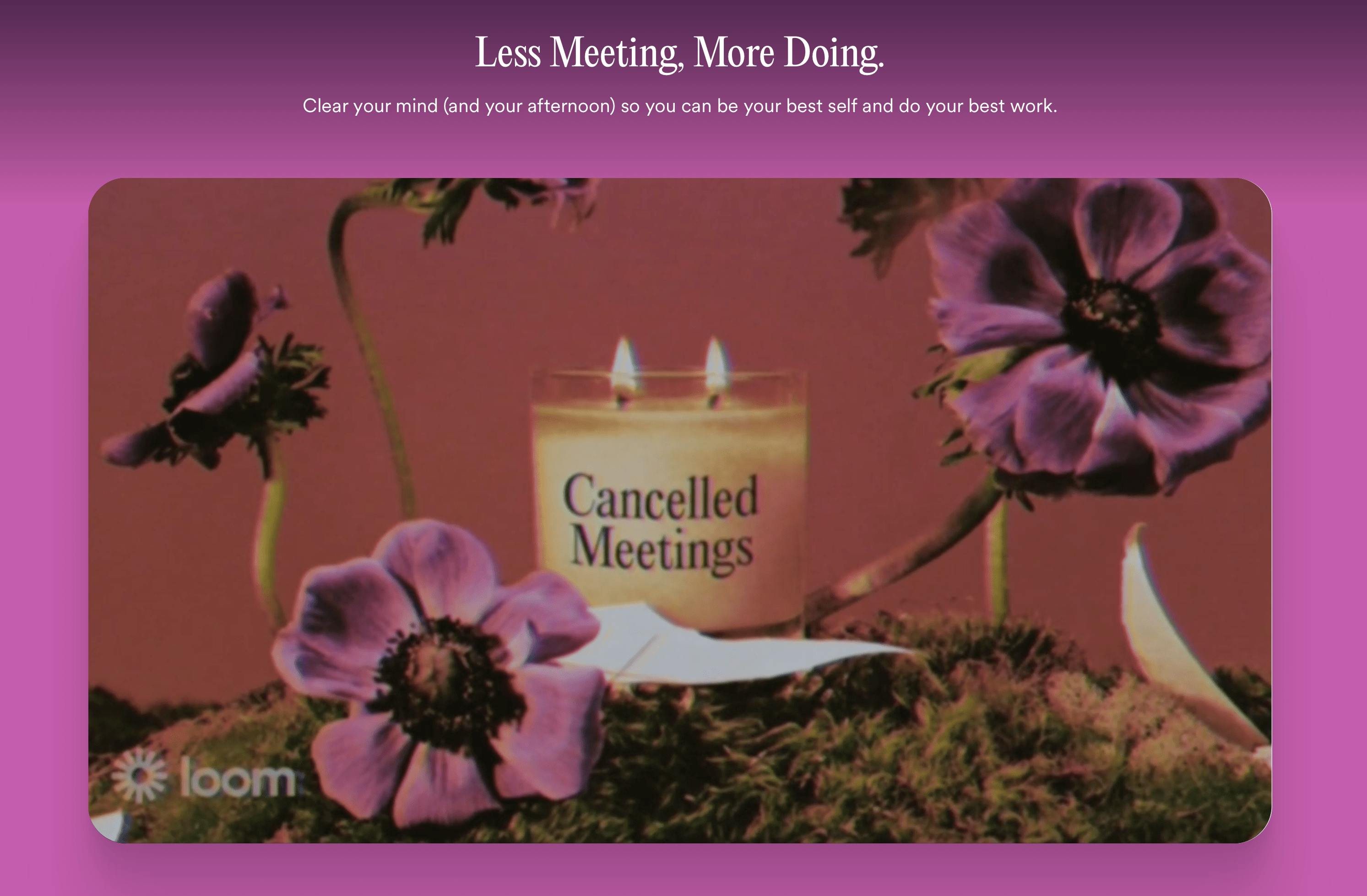 Less meeting, more doing