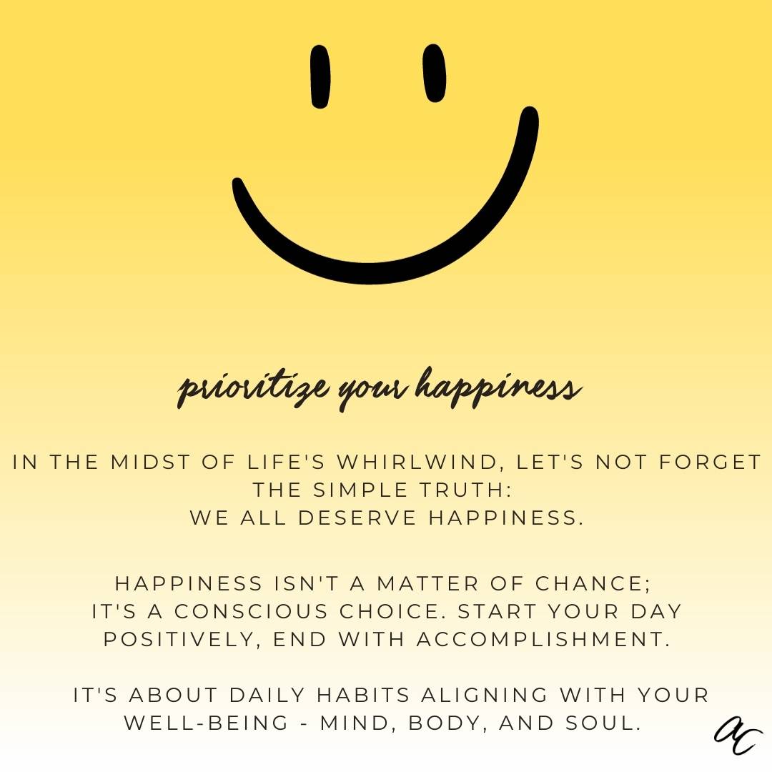 Ready to dive deeper into the journey of prioritizing happiness?⁠
⁠
Link in Bio to listen to Episode 21 of Your Wellcast and discover actionable steps for a happier, more fulfilling life!⁠
⁠
#yourwellcast⁠
#nourish #mindbodysoul⁠
#lifestyle #holistichealth ⁠
#coach