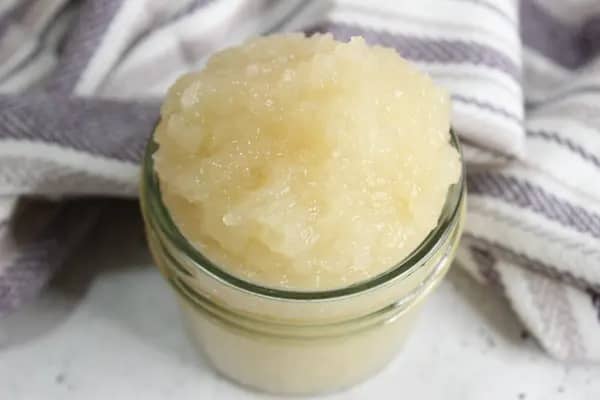jar of homemade sea moss gel hair mask
