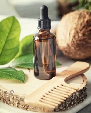 a bottle of diy hair growth serum