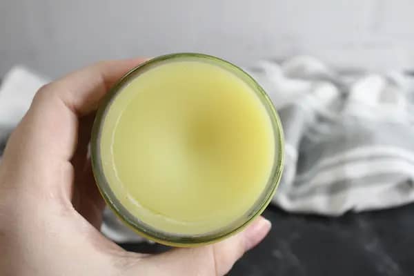 a jar of homemade copycat vaseline
