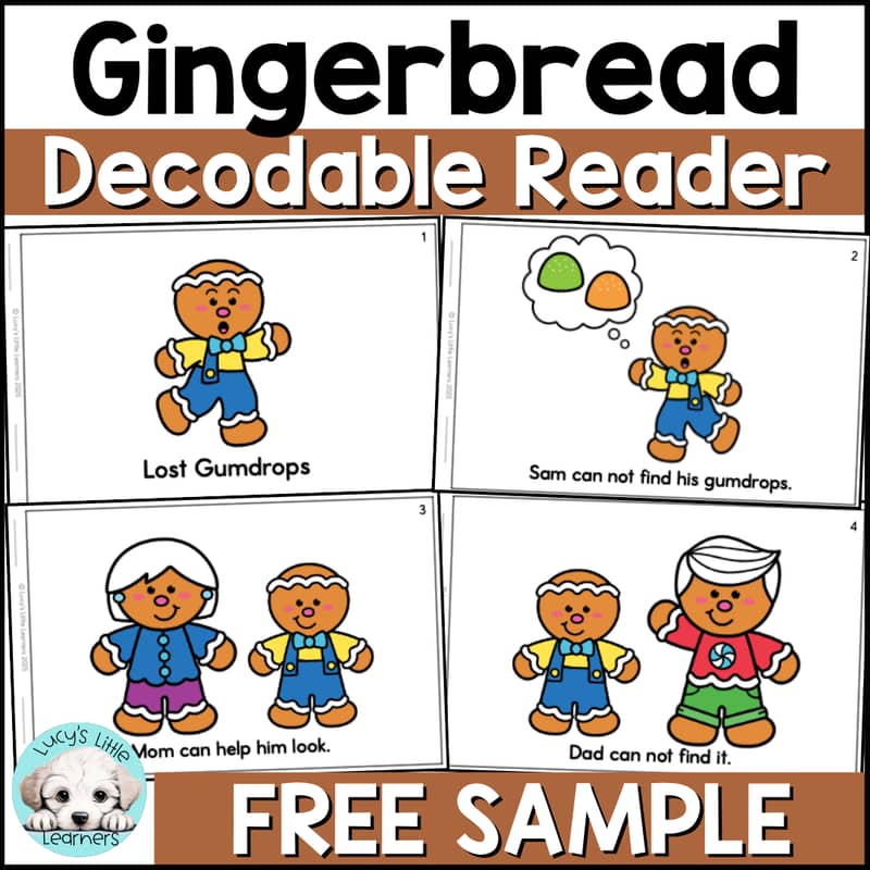 Gingerbread Decodable Readers FREE SAMPLE