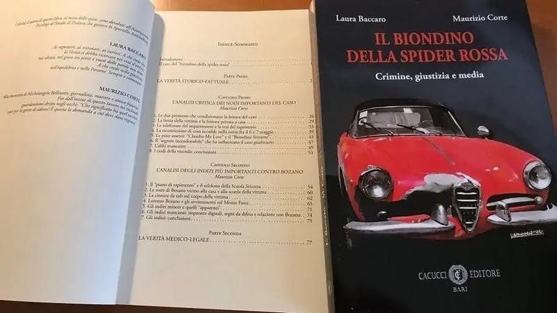 Libro "Il Biondino della Spider Rossa " - Caso Sutter Bozano - Agenzia Corte&Media