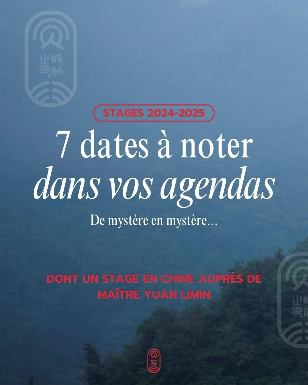 7 dates à noter pour 2024-2025... de mystère en mystère. 🌿 Cette année sera marquée par des rendez-vous uniques pour approfondir votre pratique des arts internes. Chaque stage est une opportunité de se connecter davantage à son corps, à son esprit, et aux enseignements ancestraux du Wudang.

🔮 Le point d’orgue ? Un voyage exceptionnel en Chine, au cœur des montagnes du Wudang, auprès de Maître Yuan Limin. Du 20 avril au 4 mai 2025, cette immersion vous plongera dans les racines profondes de la lignée taoïste de Xuan Wu Pai et du Taijiquan de Wudang. Une expérience inestimable.

✨ D’autres moments forts :
Les 5 animaux du Wudang en deux sessions à Morges.
Wei Taiji pour affiner la subtilité des mouvements.
Et bien d’autres stages dédiés à l’ouverture, à l’étirement, et à la pratique du Bagua.

Ces rendez-vous sont des espaces de découverte et d'apprentissages, dans la simplicité et l’humilité que nous inspire la Voie. 🙏

🔗 Les inscriptions sont ouvertes. Liens en bio pour réserver votre place. Au plaisir de partager avec vous ces moments chaleureux.

#Stages2024 #ArtsMartiauxChinois #BaguaZhang #taoisme #VoyageSpirituel #Wudang #Qigong #Taiji #formationtaoiste  #Mystère #voyageinterieur #artsinternes #wudang #qigong #taijiquan #spiritualite