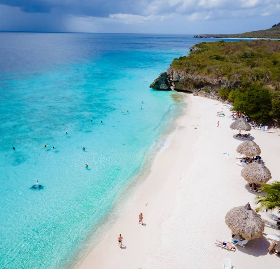 A beautiful beach in Curacao. 