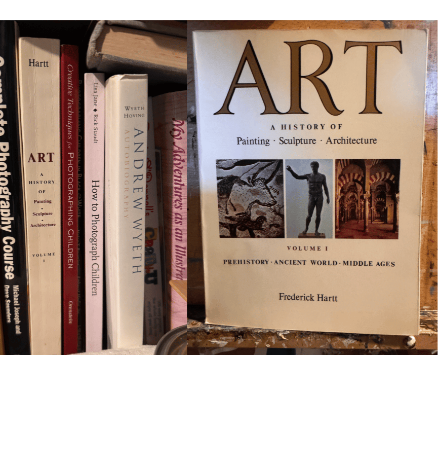 Art History textbook from the 1980s