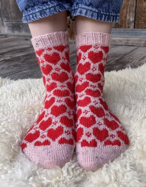 I Heart socks by Stone Knits