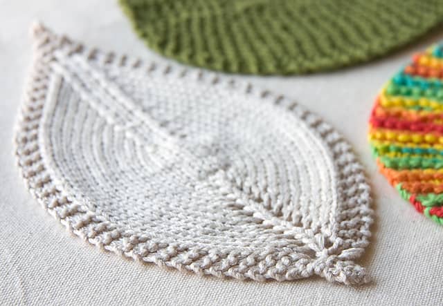 Leafy Washcloth by Megan Goodacre