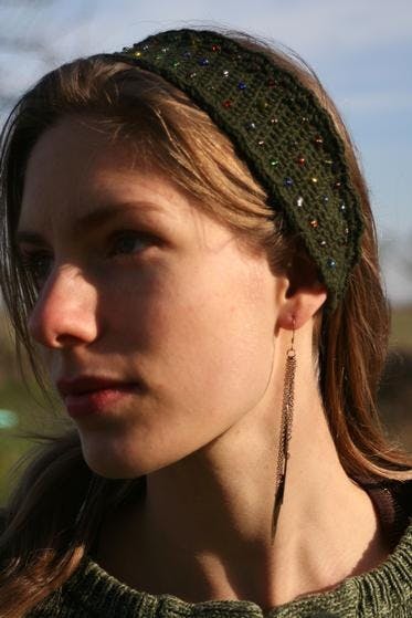 Woodland Paths Beaded Headband by Kristen Clay