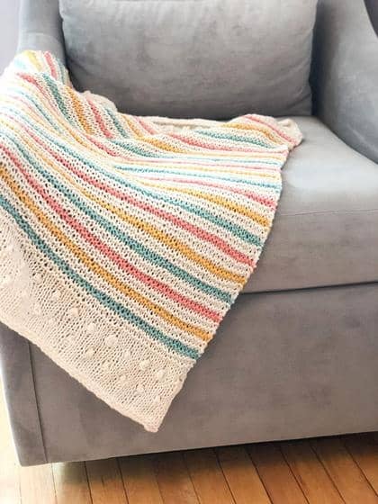 Summer Throwback Baby Blanket by Margaret Stauffacher