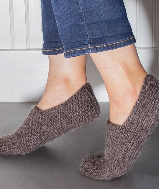 Chunky Slipper Socks by Churchmouse Yarns and Teas