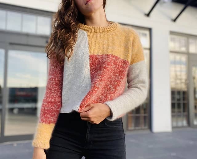 Colorblock Pullover by Hannah Singleton