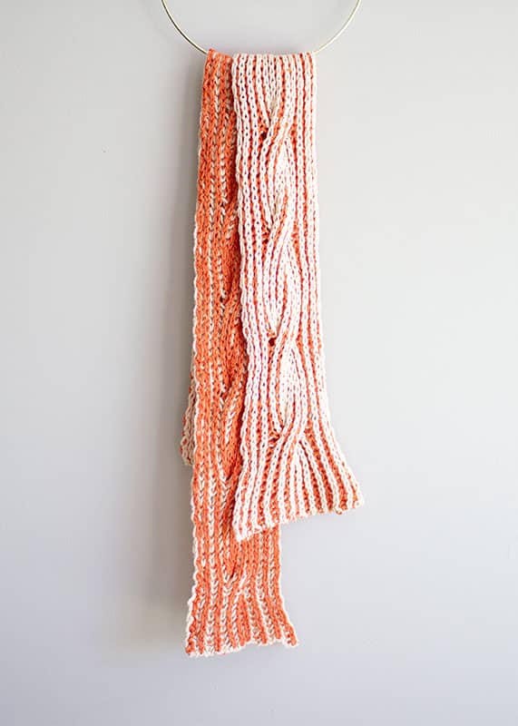 Fathom Brioche Cable Scarf