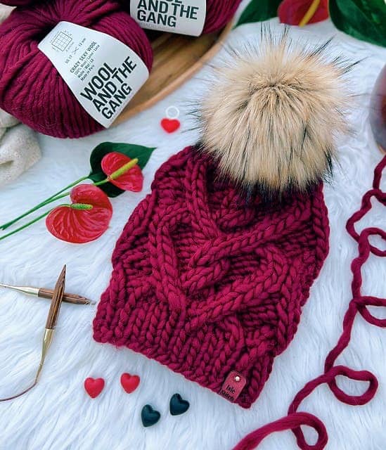 He Loves me Knot Beanie by Karysha Clarke