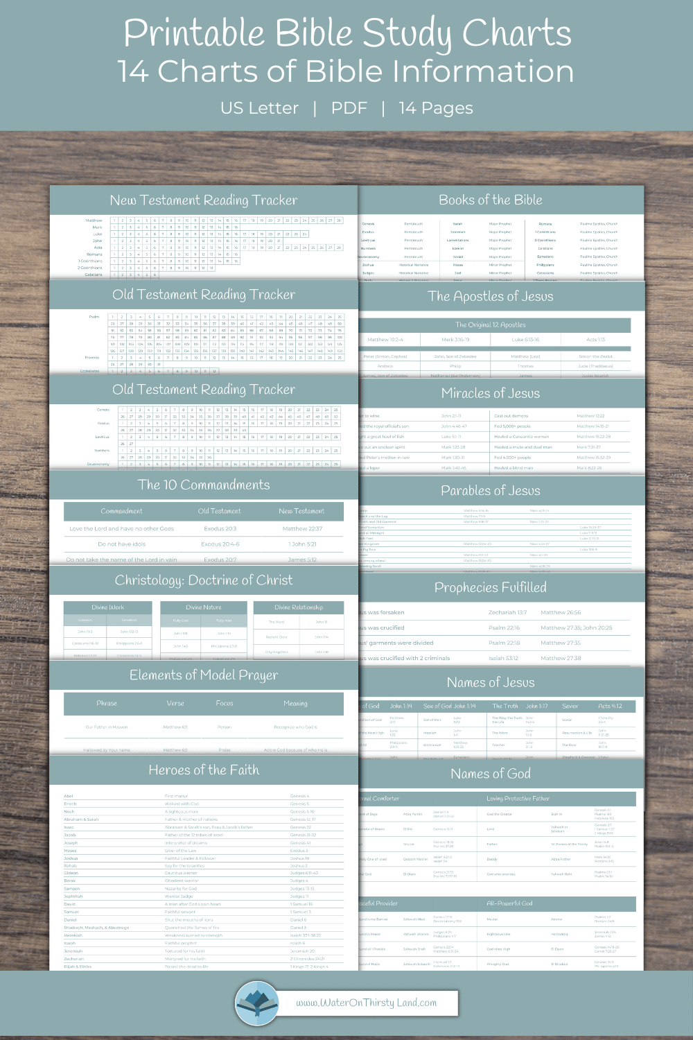 Bible Information Charts