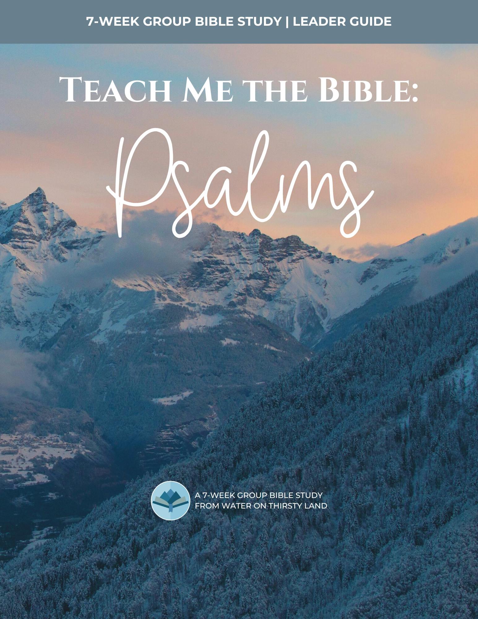 Teach Me the Bible: Psalms Group Bible Study Announcement