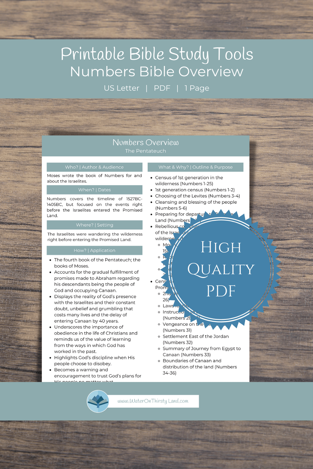 Numbers Overview Printable