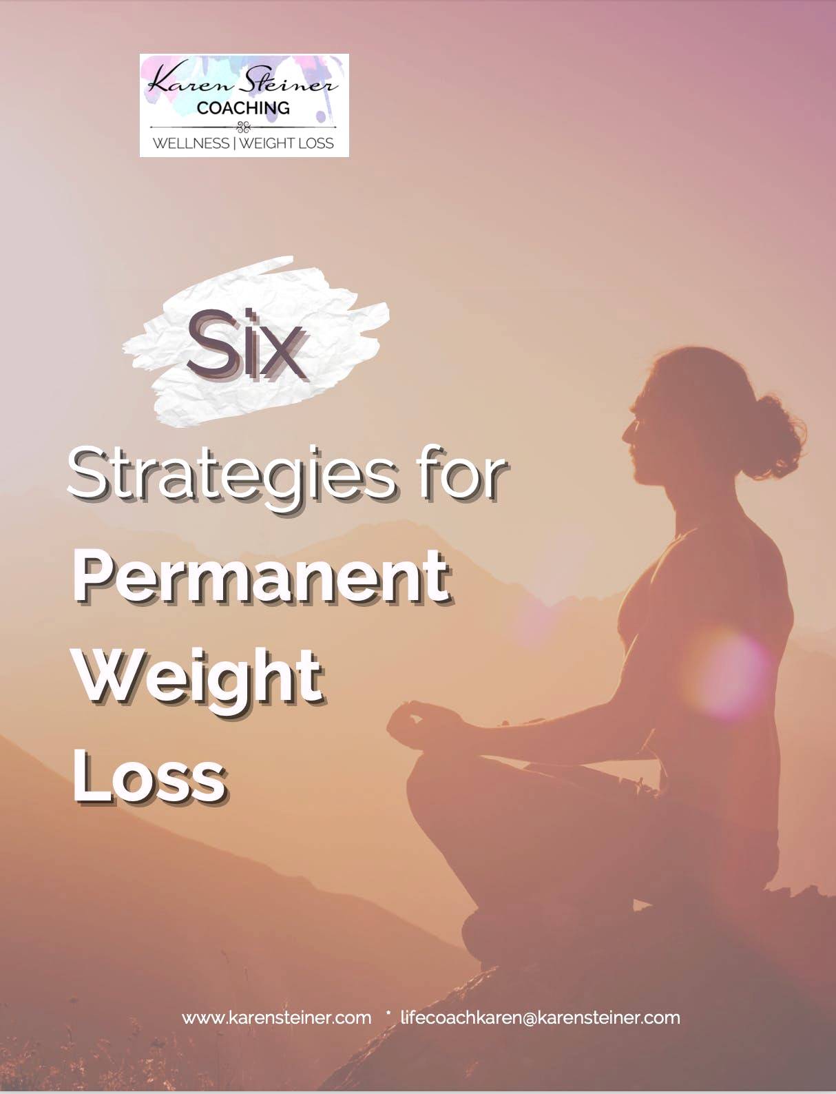 Permanent weight loss strategies